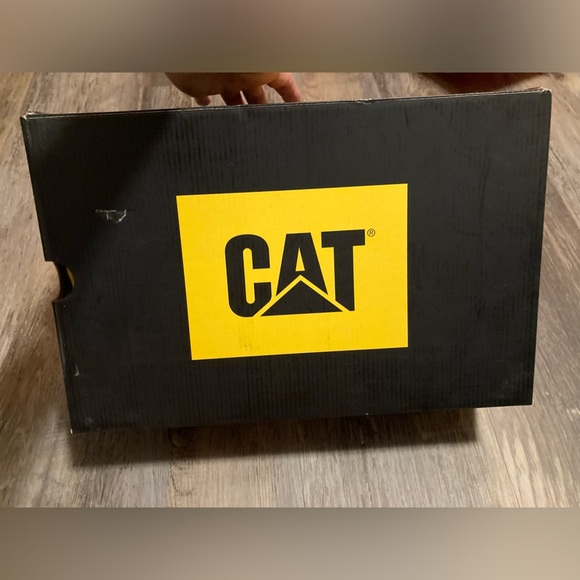 Mens CAT Catipaillar black work sneakers - Picture 3 of 13